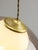 Space-Age Italian Brass, Opaline and Acrylic glass Pendant Lamp For Sale - Image 11 of 18