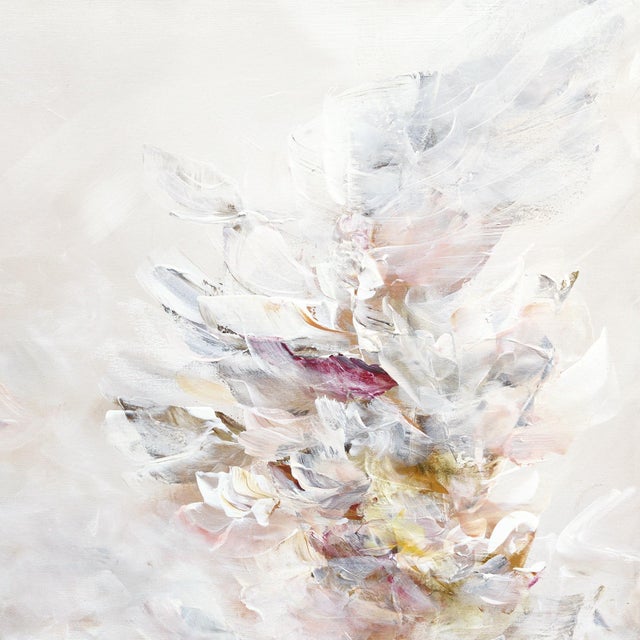 Muse in Bloom - Original Contemporary Floral Figurative Acrylic Painting on Canvas For Sale In Los Angeles - Image 6 of 9
