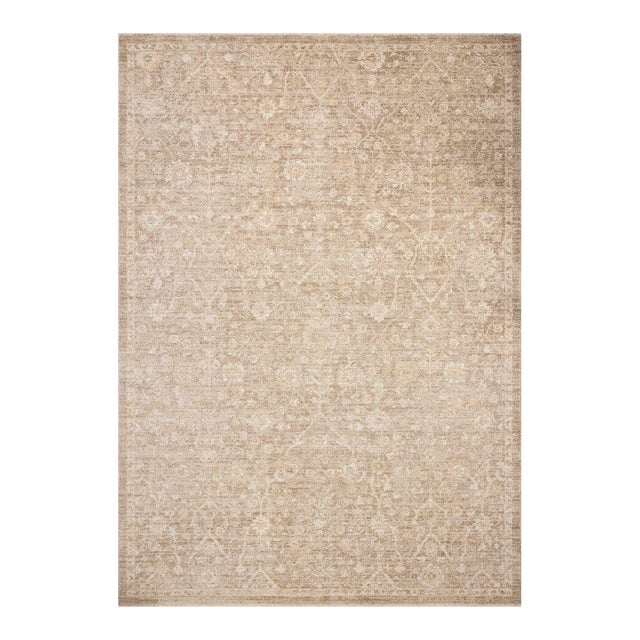 Chris Loves Julia x Loloi Palma Bark / Natural 11'-6" x 15'-7" Area Rug For Sale