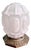 Art Deco Night Light in Nickel-Plated Bronze and Frosted Glass, 1920s For Sale