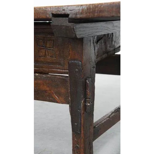 Antique Spanish Coffee Table with Drawers, 17th Century For Sale - Image 11 of 15