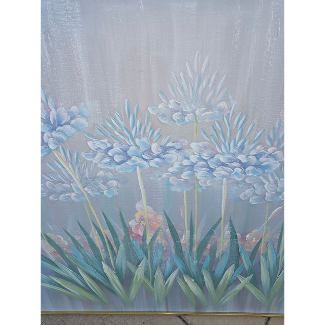 Vintage Flower Painting by Lee Reynolds For Sale - Image 11 of 12