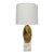 Modern Brass Lamp on Marble Cube Base For Sale