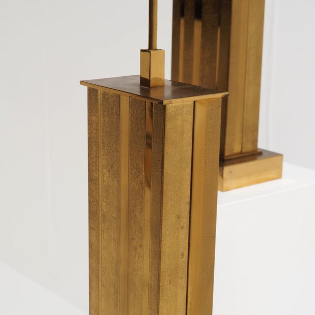 Large Brass Table Lamps by Willy Daro, Belgium, 1970s, Set of 2 For Sale - Image 10 of 12