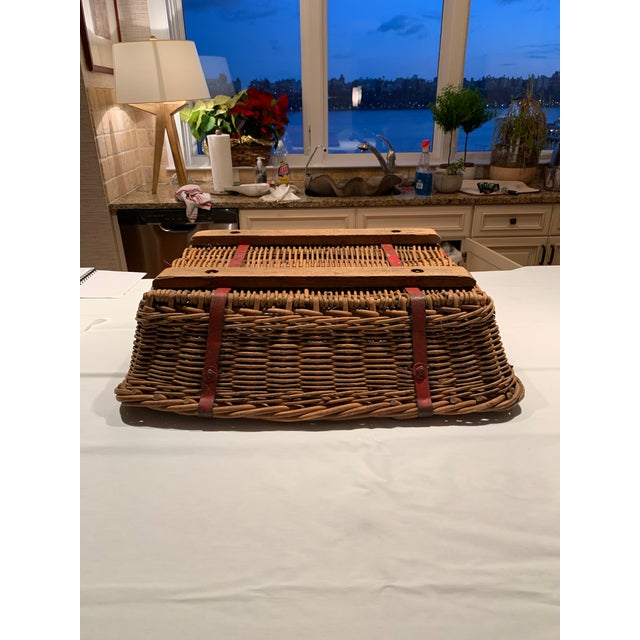 1900 - 1909 Antique French Kindling Basket For Sale - Image 5 of 10