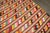 Textile Colorful Vintage Turkish Kilim, 5'5'' X 8'11'' For Sale - Image 7 of 8
