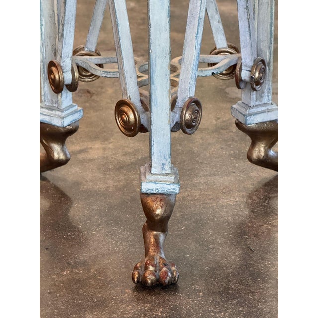 Regency Plant Stand With Painted Top For Sale - Image 10 of 11