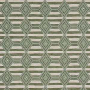 Schumacher Manta Performance Fabric In Green & Mineral