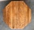 Spanish Fir and Walnut Octagonal Table Special Design Restored Wax Polished For Sale - Image 6 of 6