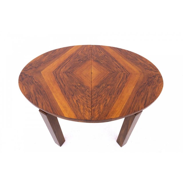 Vintage Polish Art Deco Table, 1949s For Sale - Image 6 of 13