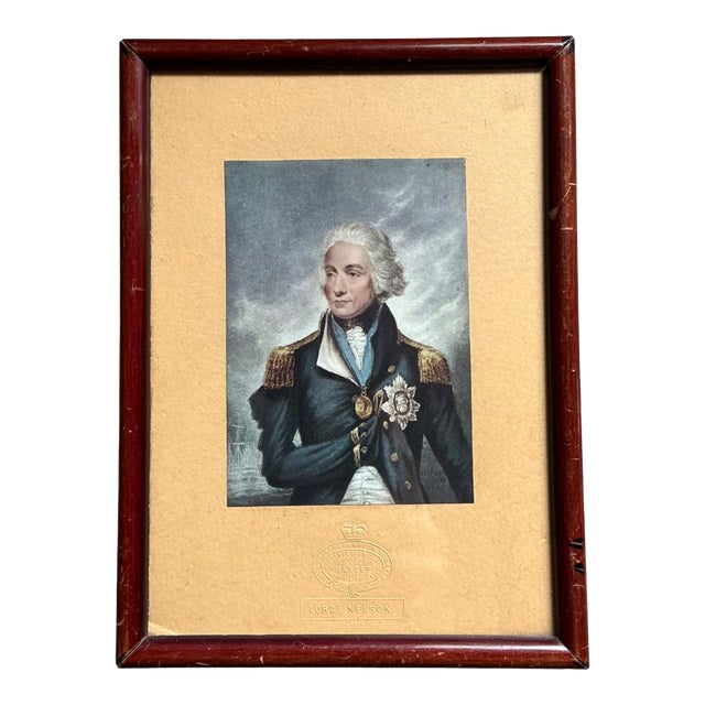 Vintage Baxter Print of Lord Nelson For Sale