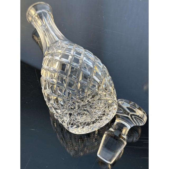 1970s Waterford Comeragh Cordial Decanter – Irish Crystal Diamond Cut – Star Stopper – Vintage 1970s For Sale - Image 5 of 12