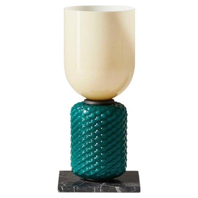Ficupala Table Lamp in Marble Base and Blown Glass from Cassina For Sale - Image 9 of 9