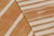 Orange Rug & Kilim’s Contemporary Dhurrie Rug in Rust and White Stripes For Sale - Image 8 of 8