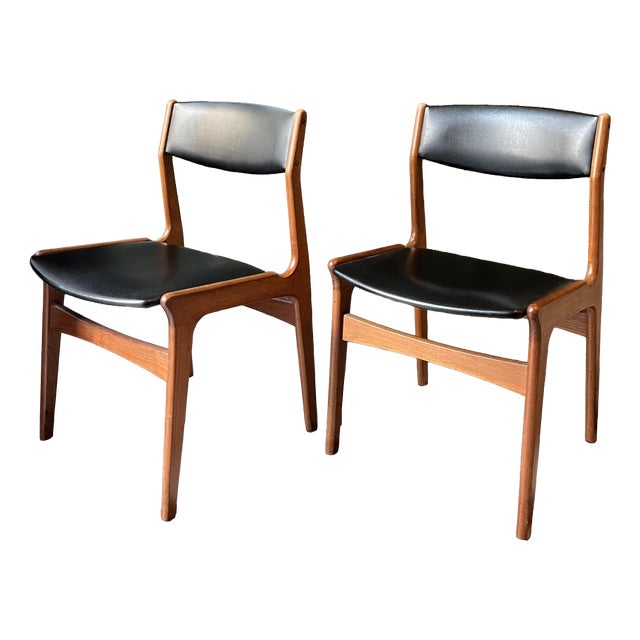 Danish Teak Dining Chairs from Dyrlund, 1960s, Set of 2 For Sale