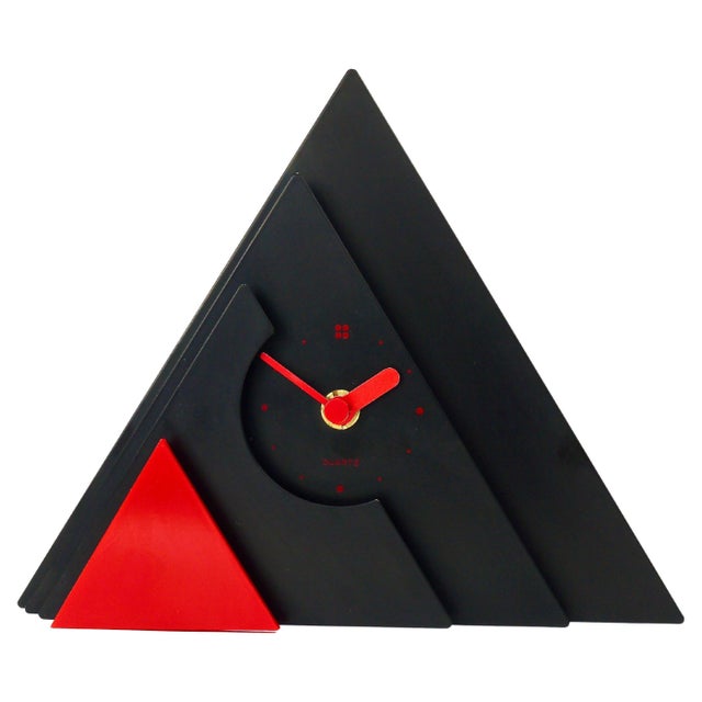 Postmodern Pyramid Table Clock by Makiko Taniguchi, Japan, 1980s For Sale - Image 17 of 17