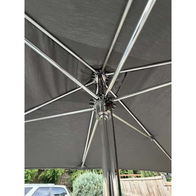 Tuuci Ocean Master 6' X 9' Rectangular Market Umbrella With Wheeled Base - Restoration Hardware For Sale - Image 11 of 16