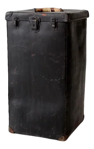 Vintage Black Storage Bin