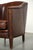 Sheepskin Armchair in a Deep Brown Color Finished with Black Piping For Sale - Image 12 of 13