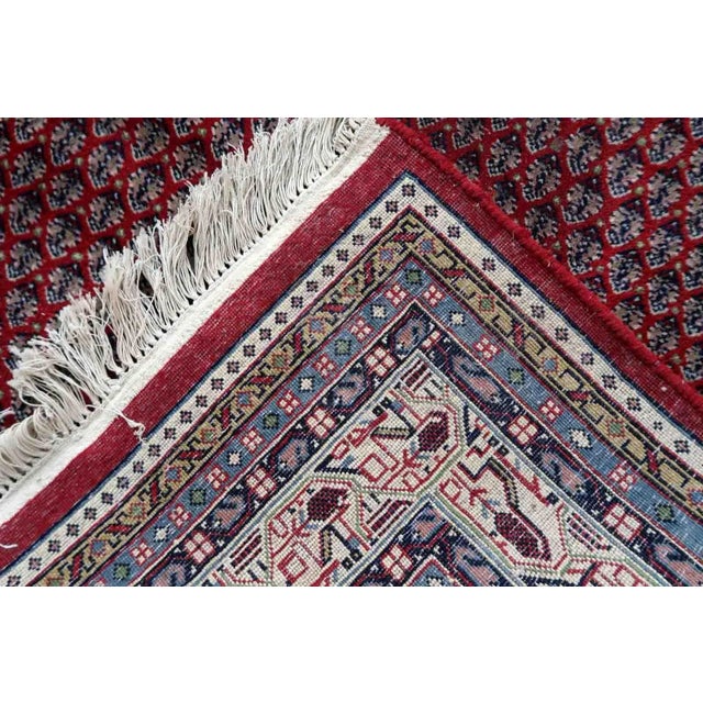 Indian 1970s Handmade Vintage Indian Seraband Rug 6.6' X 8.2' For Sale - Image 3 of 13