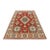 Kazak Red Wool Tribal Geometric Hand-Knotted Rug 8'11'' X 12' For Sale