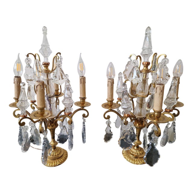 Bronze Table Lamps, Set of 2 For Sale