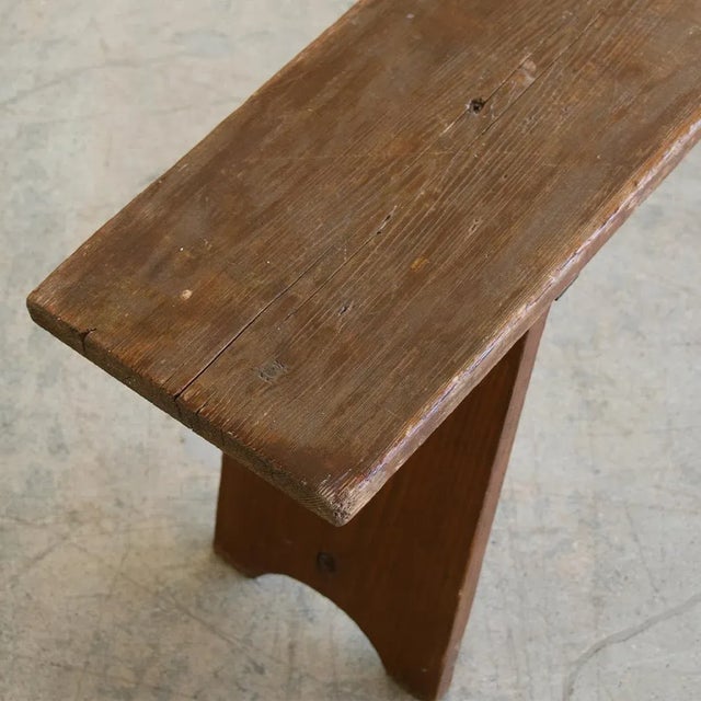 Long 1940s French Metal and Wood Bench For Sale In Los Angeles - Image 6 of 10