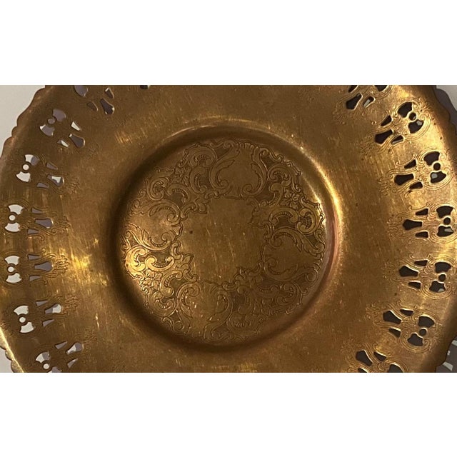 Early 20th Century Anglo Indian Brass Plate For Sale - Image 4 of 7