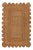 Natural Color Jute Scallop Handmade Rug - 8'x10' For Sale