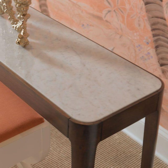 Woodbridge Furniture Jude Hall Table in Brown For Sale - Image 4 of 5