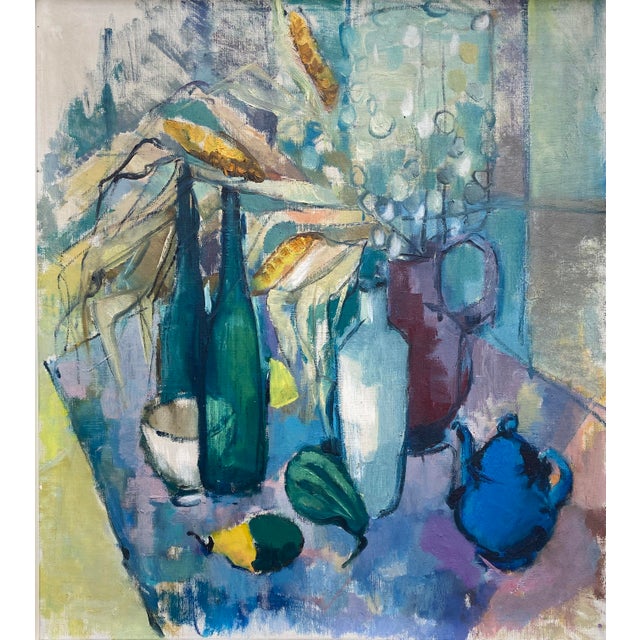 Artist 20th century 20th century European School 'Still Life with a Blue Teapot' Signature: not signed Medium: oil on...