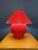1980s Flute of Chicago Postmodern Corrugated Cardboard Table Lamp in Red, 1980s For Sale - Image 5 of 9