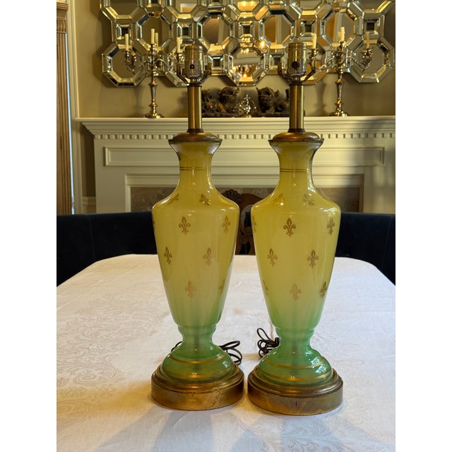 French French Style Frederick Cooper Hollywood Rengency Florentine Lamp Pair - Set of Two For Sale - Image 3 of 18