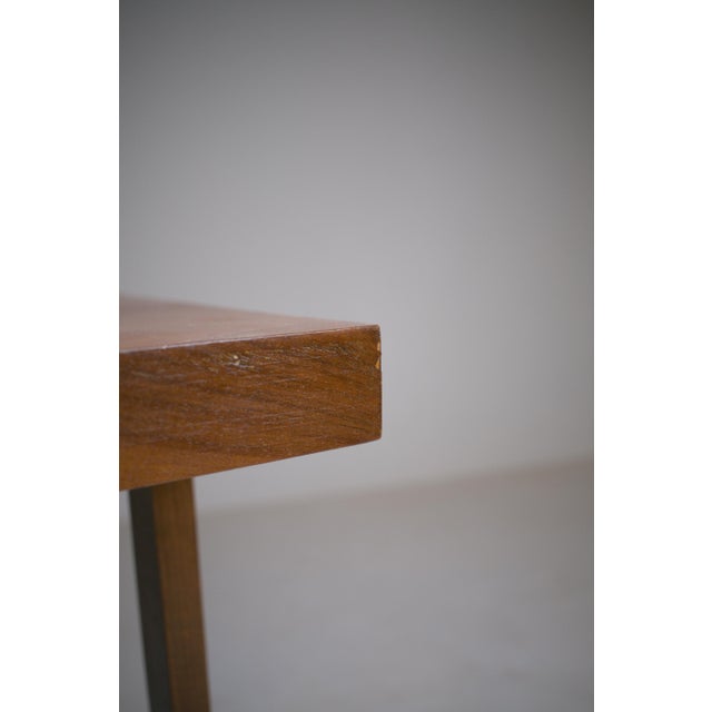 Brown French Art Deco Modernist Side Table, 1930s For Sale - Image 8 of 18