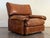 Animal Skin Vintage 1970's Attributed to Roche Bobois Leather Lounge Chair With Ottoman Attributed For Sale - Image 7 of 16