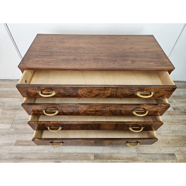 Art Deco Chest of Drawers in Walnut Burl, 1940 For Sale - Image 10 of 18