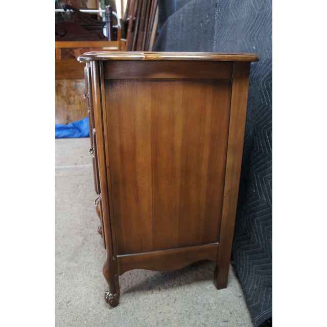 Late 20th Century Kent Coffey Marquee French Provincial Serpentine Fruitwood Dresser Sideboard For Sale - Image 9 of 14