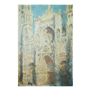 1977 After Claude Monet "Rouen Cathedral, West Facade, Sunlight", Large Full-Color Print