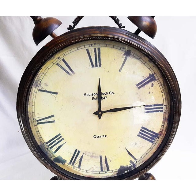 Very Large 25" Rustic Alarm Clock Decor Chairish