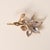 Mid 20th Century Vintage 14k Gold Diamond Floral Brooch Two Tone For Sale - Image 5 of 5