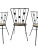 1950s Mid Century Modern Iron Dining Chairs in the Style of Paul McCobb - Set of 6 For Sale In New York - Image 6 of 12
