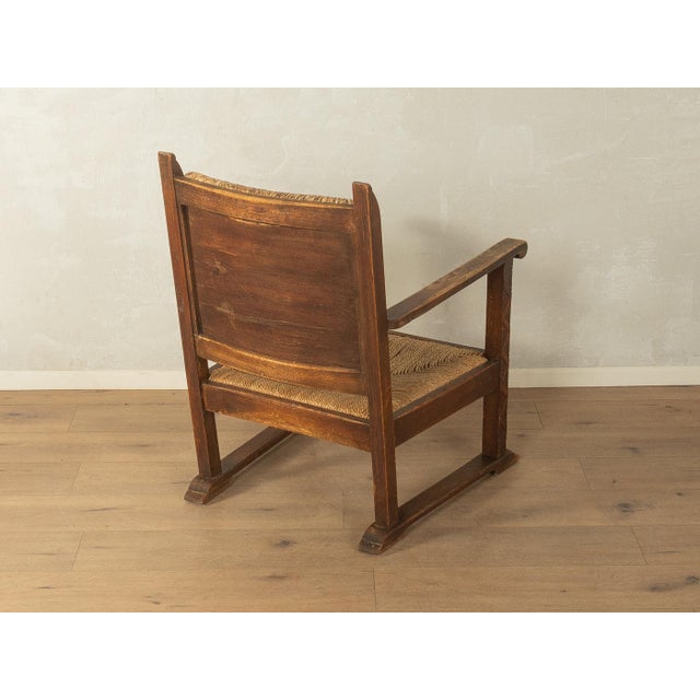Vintage Brutalist Wooden Armchair For Sale - Image 5 of 8