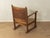 Vintage Brutalist Wooden Armchair For Sale - Image 5 of 8