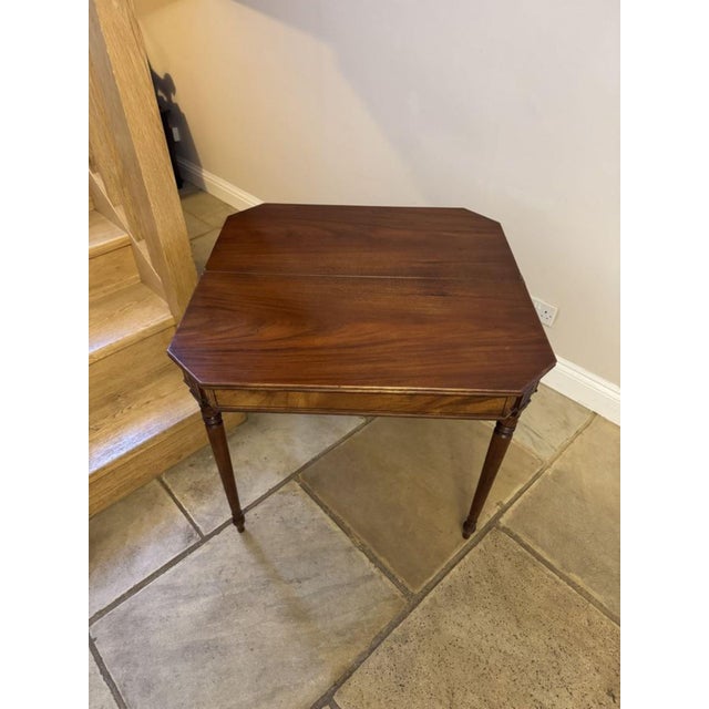 Early 19th Century Antique George III Mahogany Tea Table, 1800 For Sale - Image 5 of 8