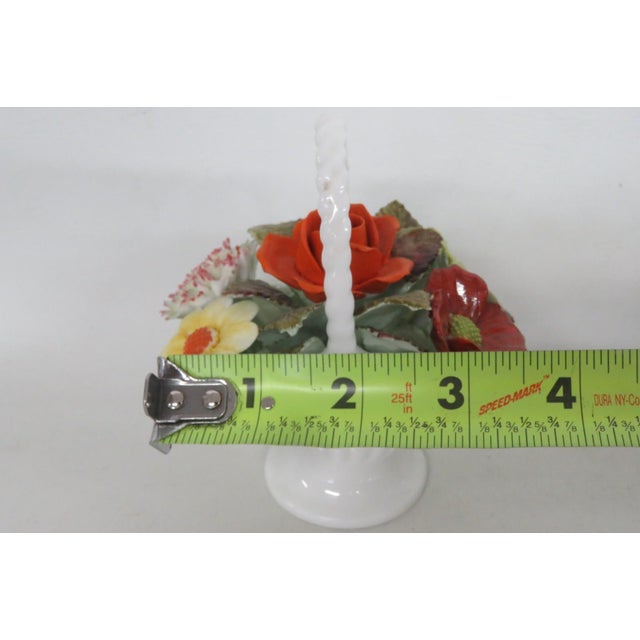 Royal Adderley Ceramic Bone China Flower Basket Figurine Made in England 5157b For Sale - Image 10 of 16
