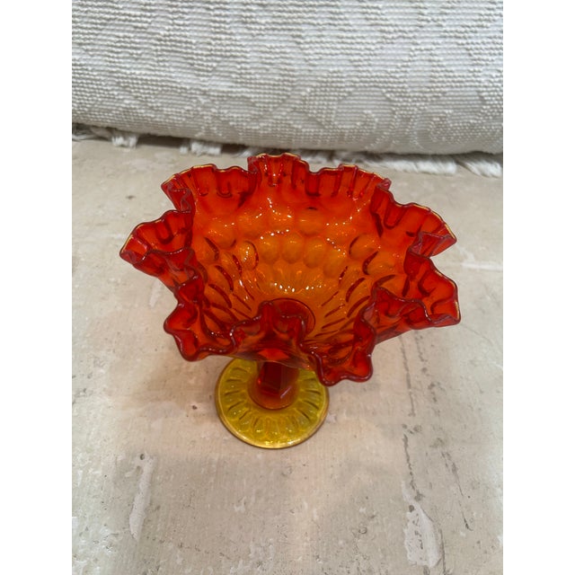 Vintage Fenton Hobnail Candy Dish For Sale - Image 4 of 7