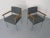 1960s Vintage Square Tubular Tulipwood and Steel Armchairs, Germany, 1960s, Set of 2 For Sale - Image 5 of 15