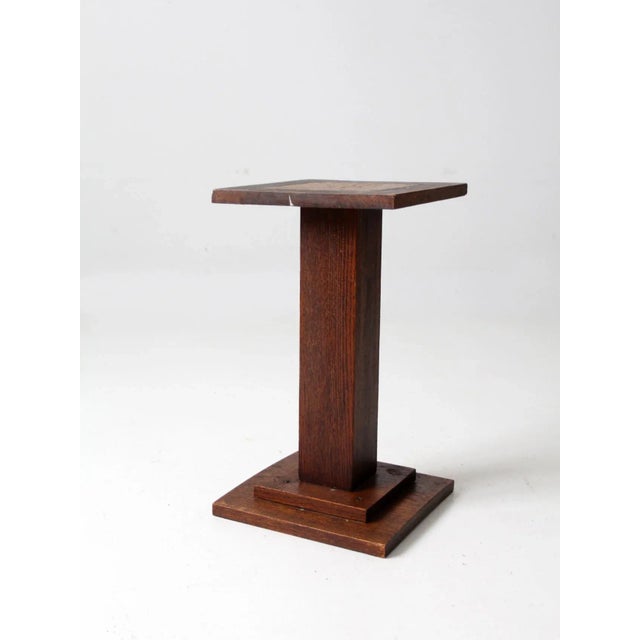 Early 20th Century Antique Mission Style Plant Stand End Table For Sale - Image 5 of 10