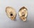 Blue Vintage 1950s Signed Napier Goldtone Faux-Aquamarine Clip Earrings-2 Pieces For Sale - Image 8 of 8