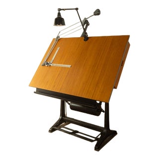 Drafting Table from Kuhlmann & Nestler, 1950s For Sale